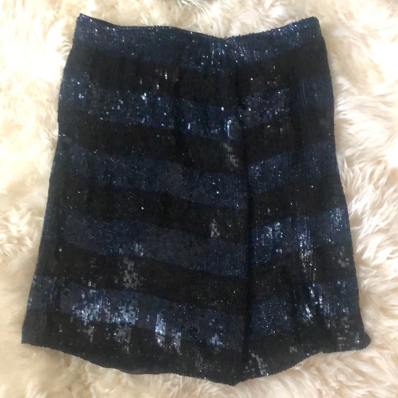 Vintage Emporio Armani Silk Sequin Mini-Skirt - Picture 10 of 14